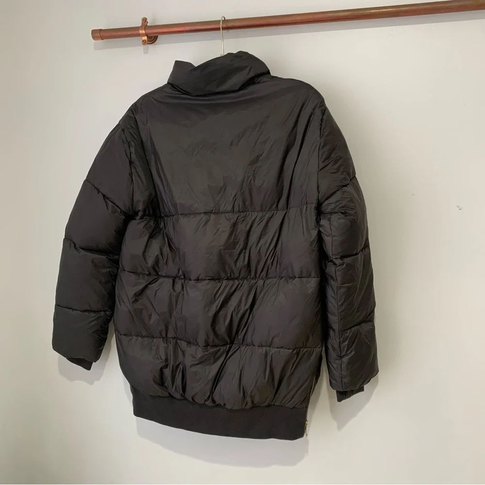 NWT Reiss Kai Puffer Double Zip Jacket In Grey - Picture 7 of 8